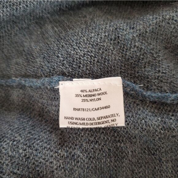 Eileen Fisher Draped Front Alpaca Blend Sweater - Picture 5 of 5